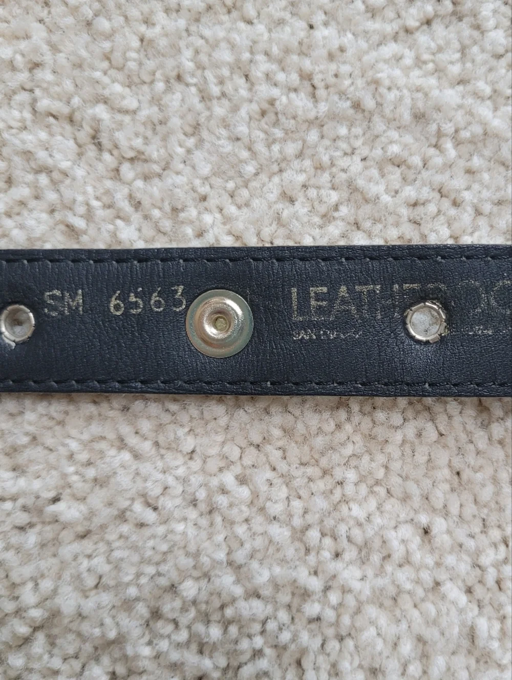 Rare Vintage Leatherock Women's Embellished Genuine Leather Belt SM Y2K